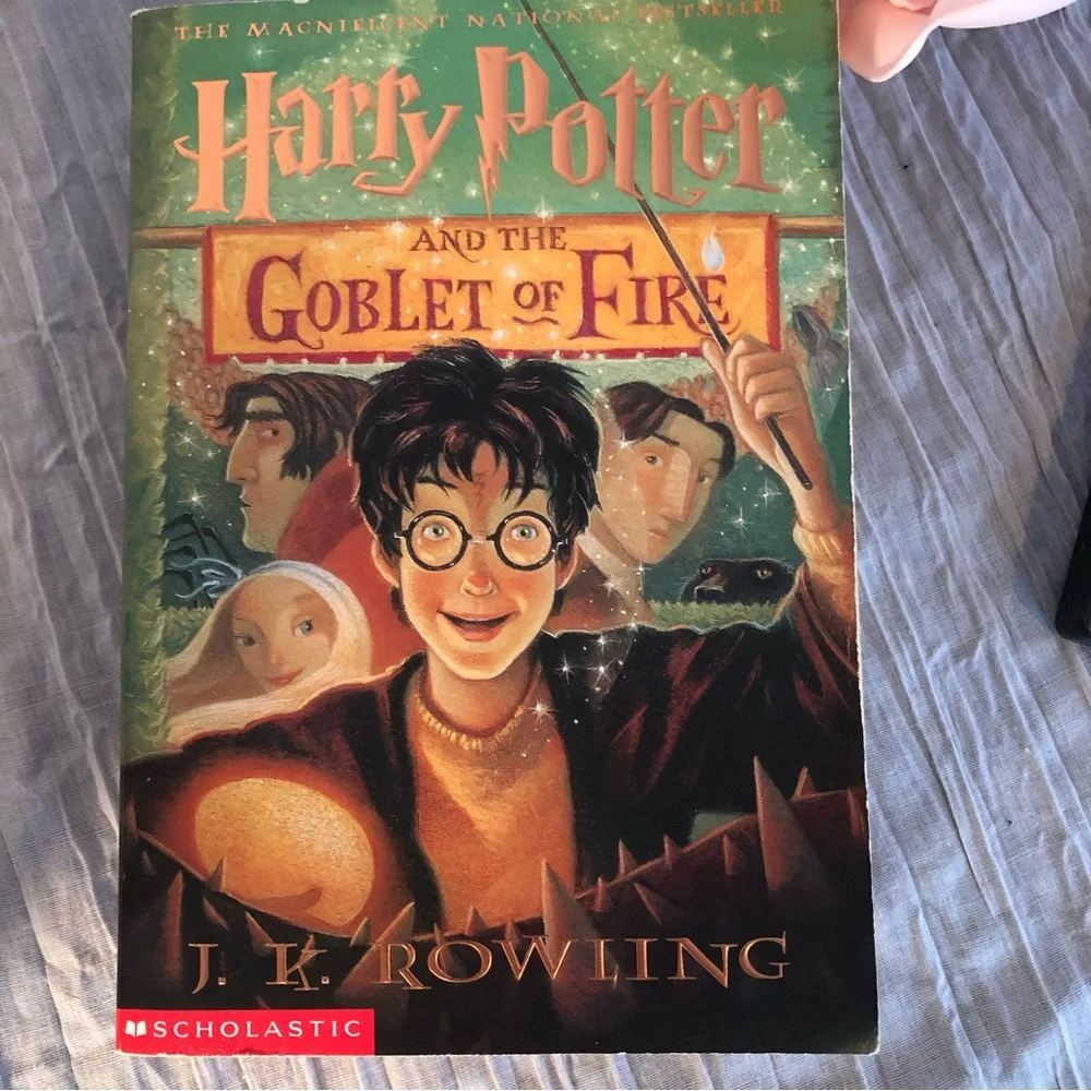HARRY POTTER Goblet of Fire book # 4 paperback & dvd